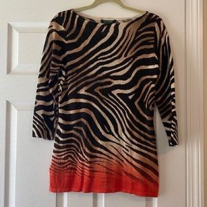 Ralph Lauren - Animal Print Blouse